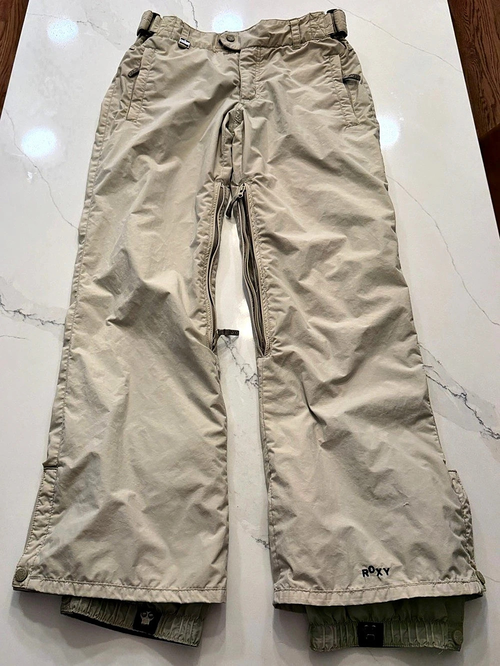 Roxy Beige Ski Pants Size Small